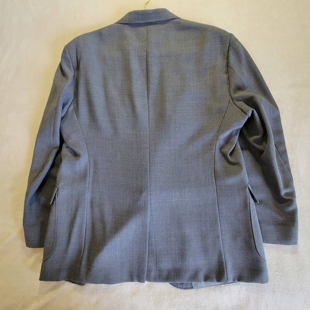 Wentworth Blazer Mens 48R Grey Gold Crest Buttons 2-Button Sport Coat Classic - Picture 16 of 16